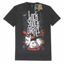 Nightmare Before Christmas - Lock Shock (superheroes Inc. Acid Wash T-shirt)