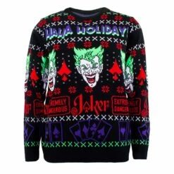 Dc Comics Sweatshirt Christmas Jumper Joker - Haha Holidays (l)