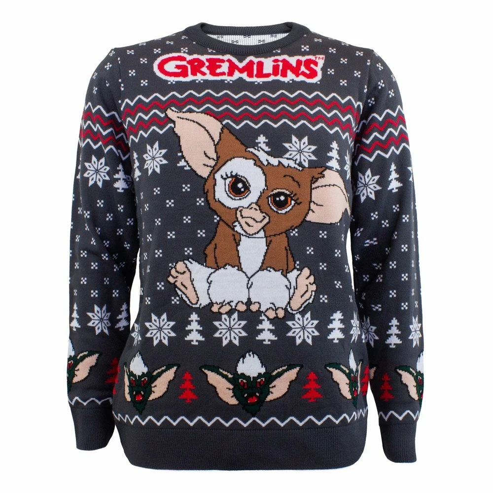 Gremlins Sweatshirt Christmas Jumper Gizmo (m) 3 Gremlins Sweatshirt Christmas Jumper Gizmo (m)