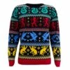 Harry Potter Sweatshirt Christmas Jumper Houses (m) -Pyramid International harry potter sweatshirt christmas jumper houses m