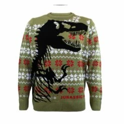 Jurassic Park Sweatshirt Christmas Jumper Dino Skelett (m)