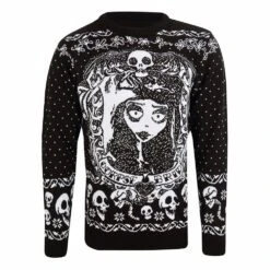 Les Noces Funèbres Sweatshirt Christmas Jumper Bride Skulls (l)