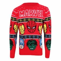 Marvel Comics Sweatshirt Christmas Jumper Face´s (s)