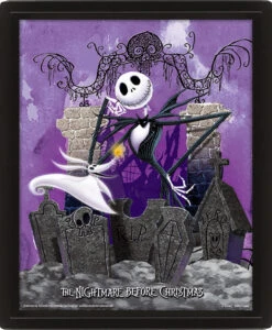 Pyramid International -Pyramid International nightmare before christmas 3d lenticular poster 26x20 graveyard 5cb4aacd8b3f2