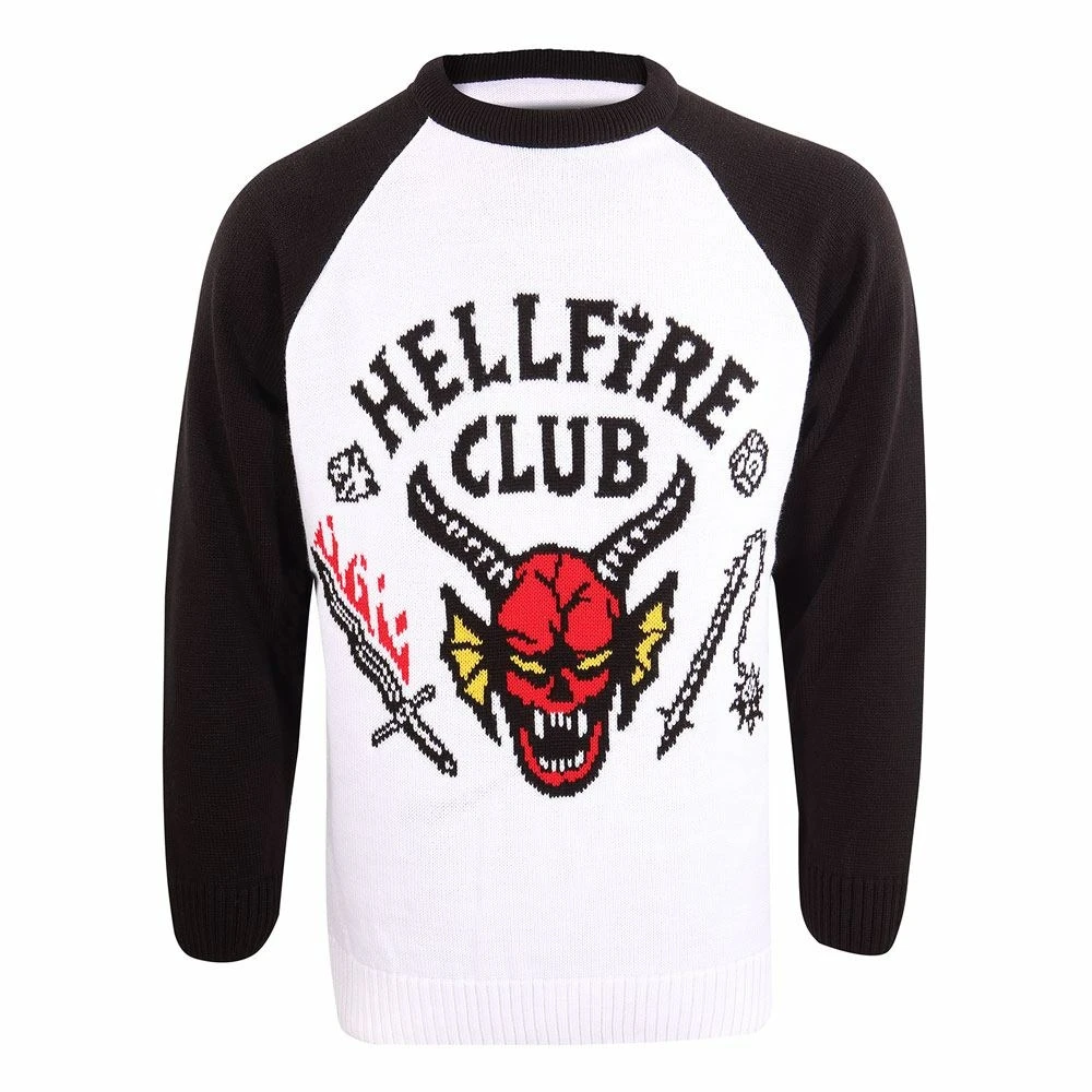 Stranger Things Sweatshirt Christmas Jumper Hellfire Club (l) 3 Stranger Things Sweatshirt Christmas Jumper Hellfire Club (l)